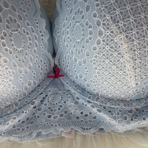 Cacique The Modern Collection Lace Trim Boost Plunge Padded Bra NWT Sz 46DD - Picture 4 of 9
